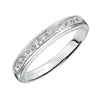 Artcarved Bridal Mounted with Side Stones Classic Diamond Wedding Band Alena 14K White Gold