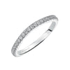 Artcarved Bridal Mounted with Side Stones Classic Diamond Wedding Band Colette 14K White Gold