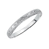 Artcarved Bridal Band No Stones Vintage Engraved Solitaire Engagement Ring Bernadette 14K White Gold