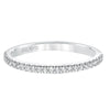 Artcarved Bridal Mounted with Side Stones Classic Diamond Wedding Band Kira 14K White Gold