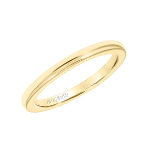 Artcarved Bridal Band No Stones Contemporary Floral Solitaire Wedding Band Buttercup 14K Yellow Gold