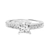 Artcarved Bridal Semi-Mounted with Side Stones Vintage Filigree Diamond Engagement Ring Marion 14K White Gold