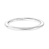 Artcarved Bridal Band No Stones Classic Solitaire Wedding Band Sloane 18K White Gold