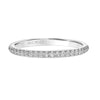 Artcarved Bridal Mounted with Side Stones Classic One Love Diamond Wedding Band Athena 14K White Gold