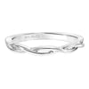 Artcarved Bridal Band No Stones Contemporary One Love Wedding Band Willow 14K White Gold