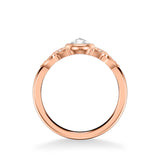 Artcarved Bridal Mounted Mined Live Center Contemporary Engagement Ring Charlotte 14K Rose Gold