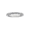 Artcarved Bridal Mounted with Side Stones Contemporary Fashion Diamond Anniversary Band Rosanne 14K White Gold