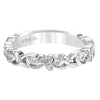 Artcarved Bridal Mounted with Side Stones Contemporary Fashion Diamond Anniversary Band Fiona 14K White Gold