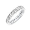 Artcarved Bridal Mounted with Side Stones Classic Eternity Diamond Anniversary Band 14K White Gold