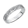 Artcarved Bridal Mounted with Side Stones Diamond Anniversary Band 14K White Gold