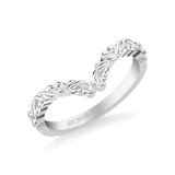 Artcarved Bridal Band No Stones Classic Lyric Anniversary Ring 18K White Gold