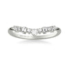 Artcarved Bridal Mounted with Side Stones Contemporary Diamond Anniversary Band 14K White Gold