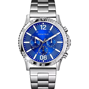 Caravelle Sport Land Mens Watch Stainless Steel