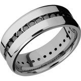 Lashbrook Titanium Diamond 8mm Men's Wedding Band