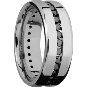 Lashbrook Titanium Diamond 8mm Men's Wedding Band