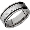 Lashbrook Titanium Meteorite 8mm Men's Wedding Band