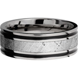 Lashbrook Titanium Meteorite 8mm Men's Wedding Band