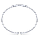 Gabriel & Co. 14k White Gold Bujukan Diamond Bangle Bracelet