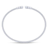 Gabriel & Co. 14k White Gold Bujukan Diamond Bangle Bracelet