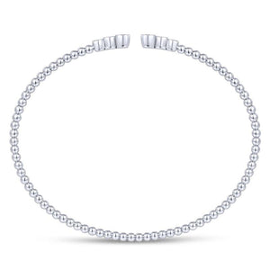 Gabriel & Co. 14k White Gold Bujukan Diamond Bangle Bracelet