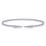 Gabriel & Co. 14k White Gold Bujukan Diamond Bangle Bracelet