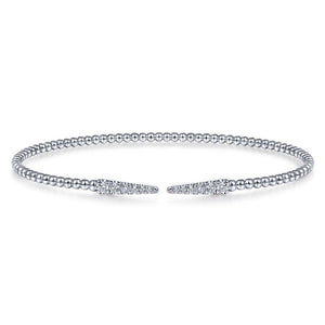 Gabriel & Co. 14k White Gold Bujukan Diamond Bangle Bracelet