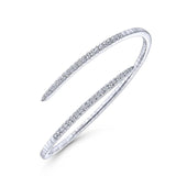 Gabriel & Co. 14k White Gold Demure Diamond Bangle Bracelet