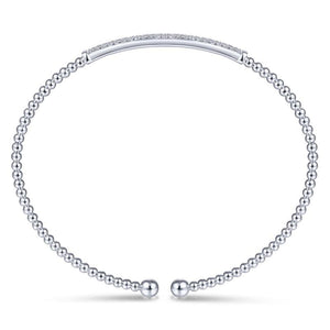 Gabriel & Co. 14k White Gold Bujukan Diamond Bangle Bracelet