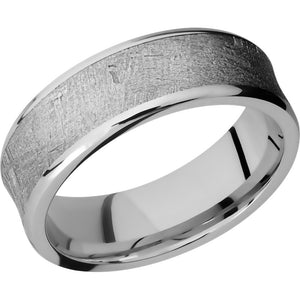 Lashbrook Cobalt Chrome Meteorite 7mm Men's Wedding Band