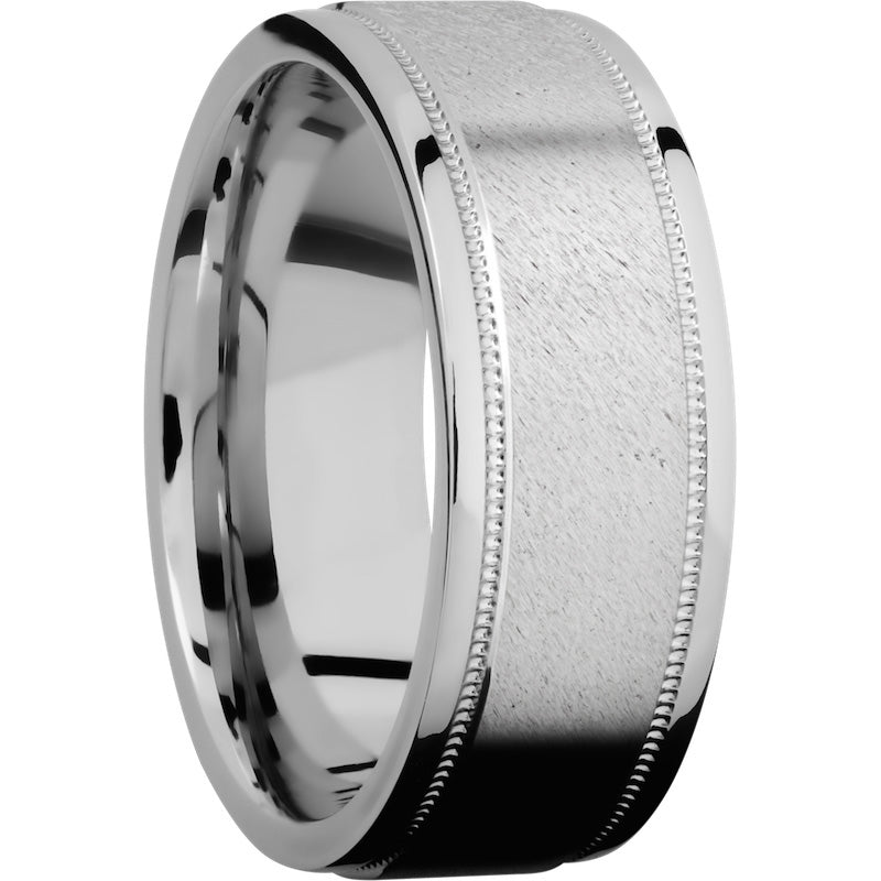 Lashbrook Cobalt Chrome 8mm Men's Wedding Band