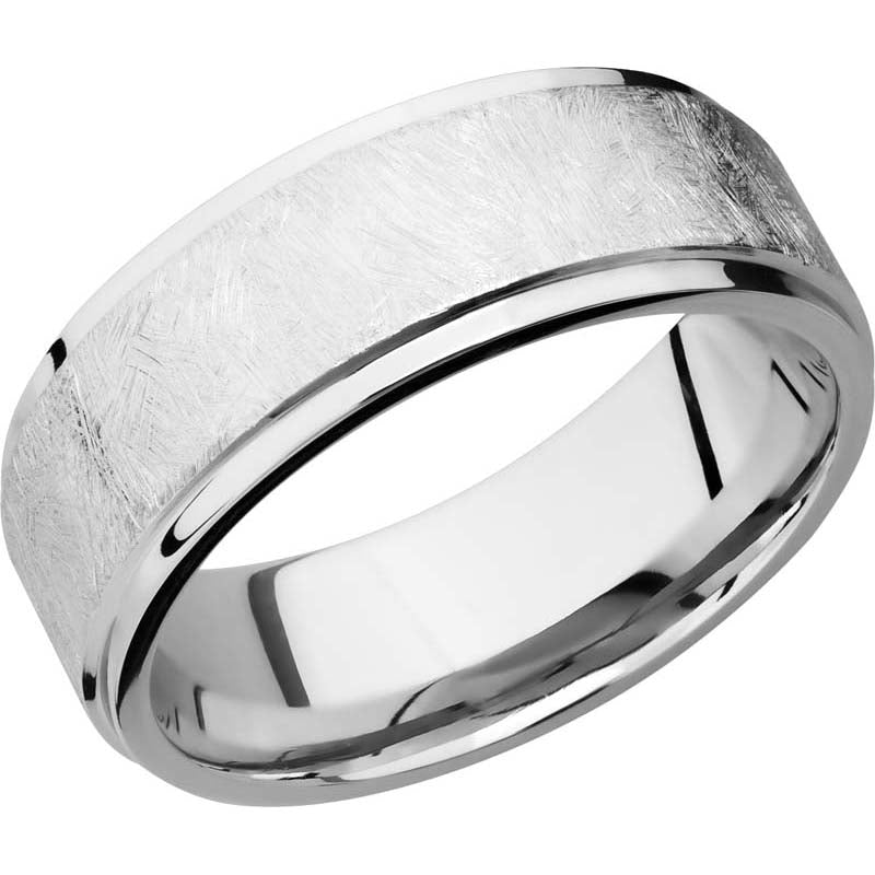 Lashbrook Cobalt Chrome 8mm Men's Wedding Band