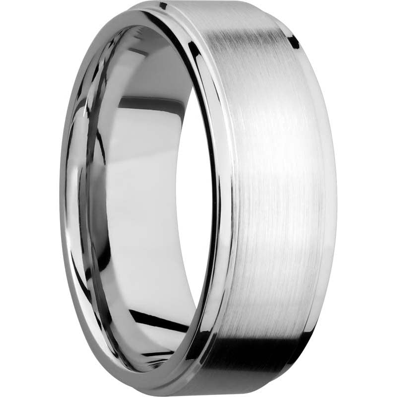 Lashbrook Cobalt Chrome 8mm Men's Wedding Band