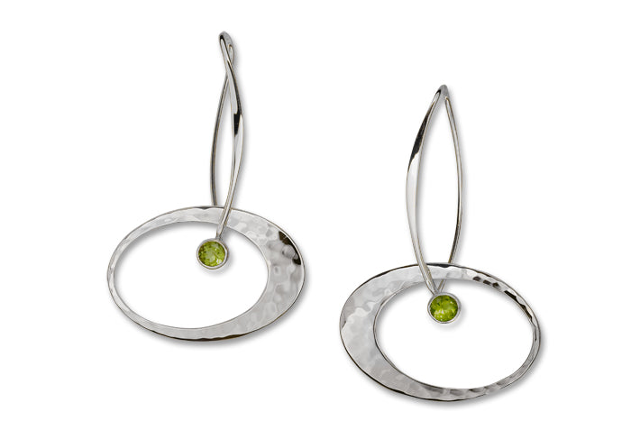 Ed Levin Sterling Silver Gemstone Earrings