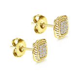 Gabriel & Co. 14k Yellow Gold Hampton Diamond Stud Earrings