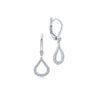 Gabriel & Co. 14k White Gold Lusso Diamond Drop Earrings