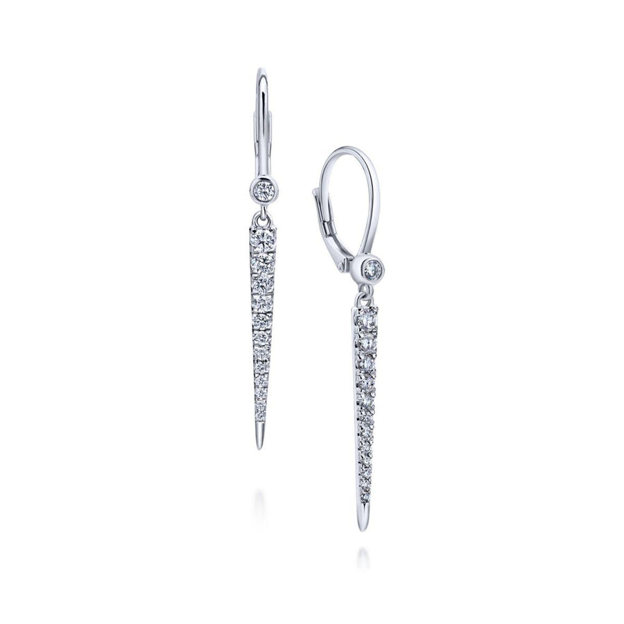 Gabriel & Co. 14k White Gold Kaslique Diamond Drop Earrings