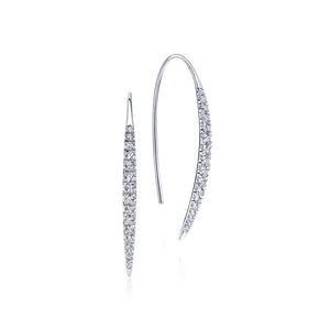 Gabriel & Co. 14k White Gold Kaslique Diamond Drop Earrings