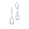 Gabriel & Co. 14k White Gold Lusso Diamond Drop Earrings