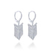 Gabriel & Co. 14k White Gold Art Moderne Diamond Drop Earrings