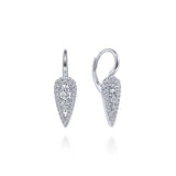 Gabriel & Co. 14k White Gold Lusso Diamond Drop Earrings