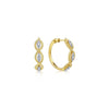 Gabriel & Co. 14k Yellow Gold Hampton Diamond Hoop Earrings