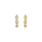 Gabriel & Co. 14k Yellow Gold Hampton Diamond Hoop Earrings