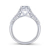 Gabriel & Co. 14k White Gold Contemporary Straight Engagement Ring