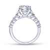 Gabriel & Co. 14k White Gold Contemporary Straight Engagement Ring