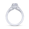 Gabriel & Co. 14k White Gold Entwined Halo Engagement Ring