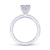 Gabriel & Co. 14k White Gold Contemporary Straight Engagement Ring