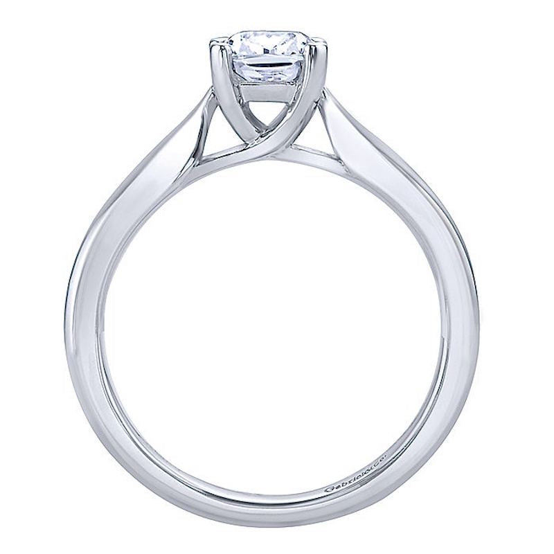 Gabriel & Co 14K White Gold Jamie Solitaire Diamond Engagement Ring