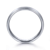 Gabriel & Co. 14k White Gold Signature Men's Wedding Band