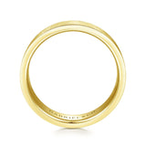 Gabriel & Co. 14k Yellow Gold Signature Men's Wedding Band