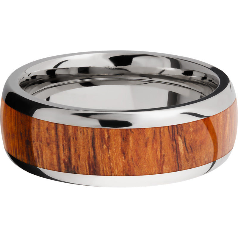 Lashbrook Titanium Hardwood 8mm Men's Wedding Band